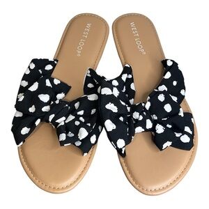 West Loop Women's Sandals Black and White